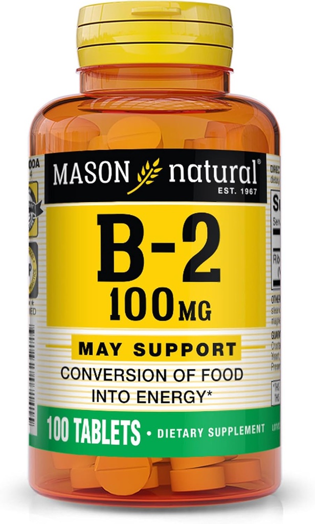 MASON NATUURLIJKE VITAMINE B-2 100mg 100 TABS