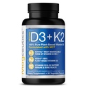 Vitamine D3 K2 met MCT, 5000 IE Vegan D3 & 100 mcg MK7 K2, ondersteuning sterke botten en immuungezondheid - 60 capsules (60 dagen levering)