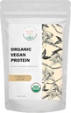 Organisch Vegan Proteïnepoeder - plantaardige proteïne, vanillesmaak - Niet zuivel, Lactosevrij, Geen suiker toegevoegd, Glutenvrij, Sojavrij, Niet-GMO, Ketogene Vegan Blend - 1 lb, 16 Ounce