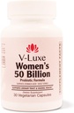 V-Luxe 50 miljard CFU Probiotica voor Bacteriële Vaginose, Gistinfecties, & UTI's ondersteund door de wetenschap, samengesteld voor vrouwen, Natuurlijke Remedie om pH te balanceren en terugkerende infecties te voorkomen