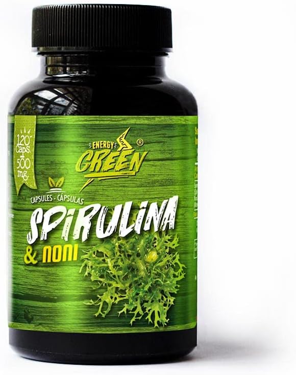 ANDES GEZONDHEID · DUURZAAM · FAIR Spiruline en Noni Capsules - Eten met een hoog voedingsgehalte en verhoogt de weerstand - 120 pillen - Vegan Capsules - Niet GGO - Glutenvrij
