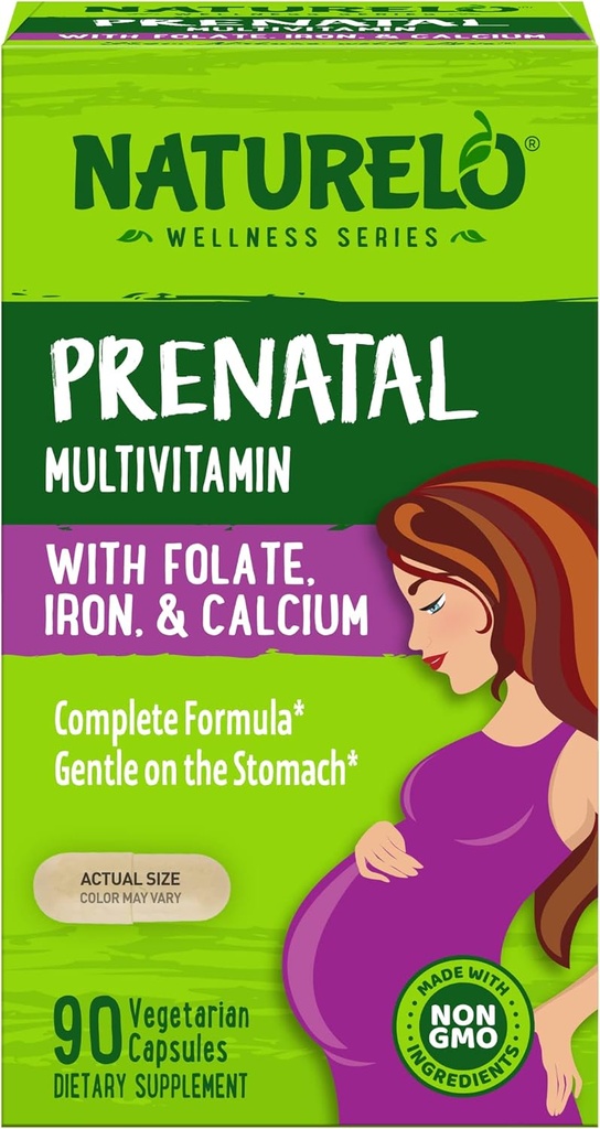 Naturelo, Prenatale Multivitamine Capsules, 90 Tellingen