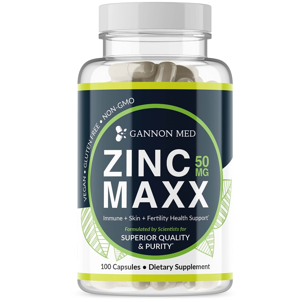 Zinc Maxx 100 Capsules, Zinc Gluconate Immune Booster pour la santé reproductive, soins de la peau, et Immune Booster - 3+ mois d'approvisionnement