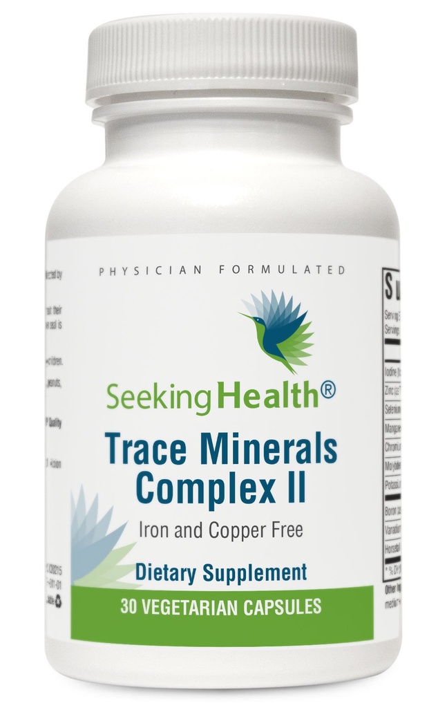 Op zoek naar Health Trace Minerals Complex II - Immune Health & Brain Health Supplement met zink en selenium - Koper- en ijzervrije formule - Energie, huid en haar ondersteuning supplement - 30 capsules