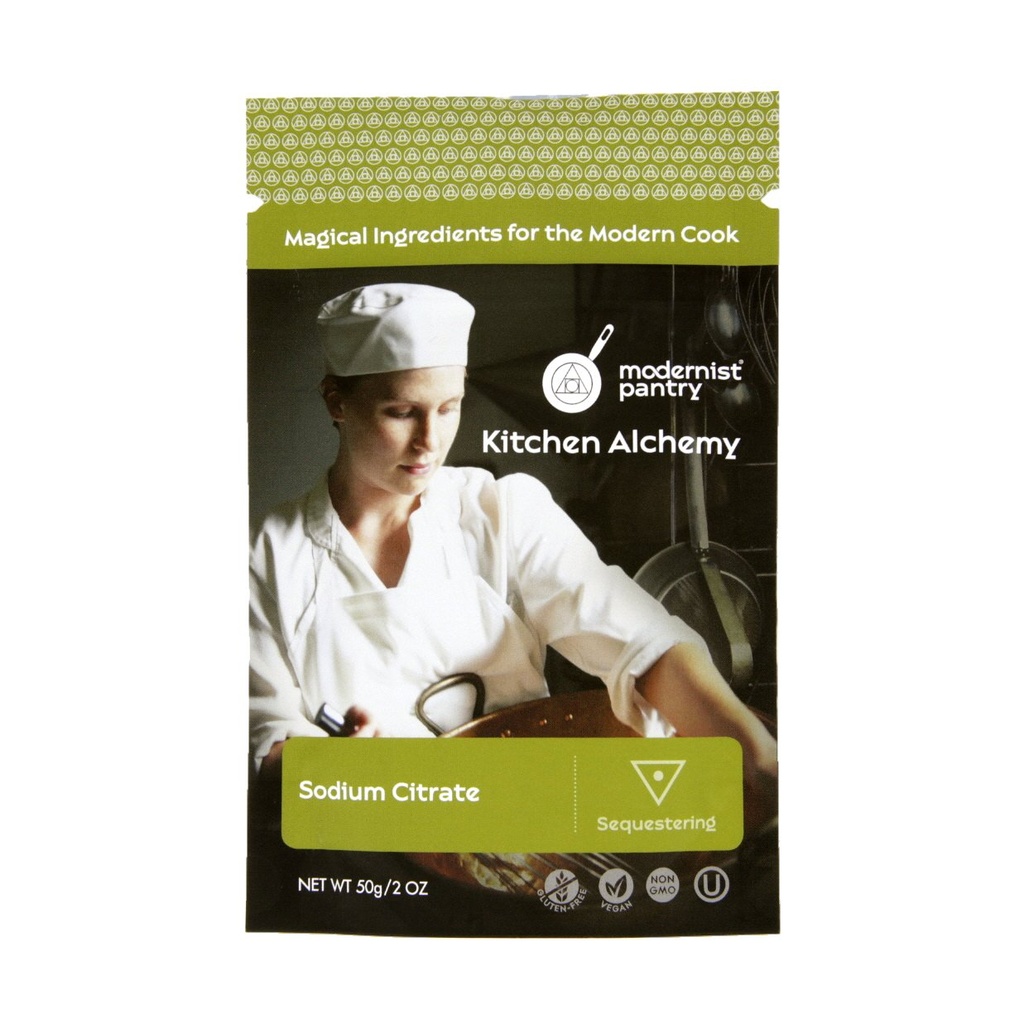 Pure natriumcitraat, niet-GMO Glutenvrij Veganistisch OU Kosher gecertificeerd (moleculaire gastronomie) - 50g/2oz