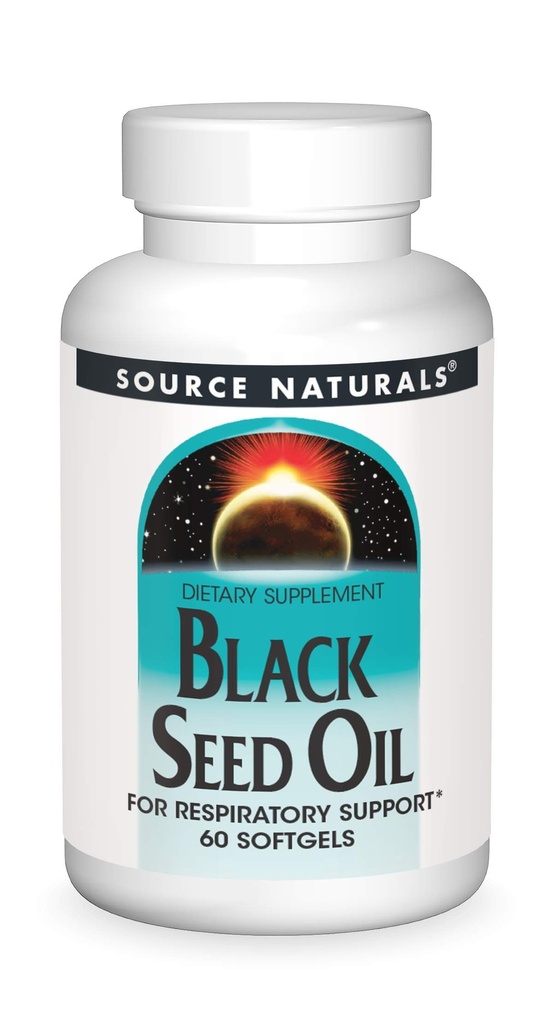 Bron Naturals Black Seed Oil voor Respritory Support* - 60 Softgels
