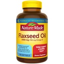 Nature Made Extra Strength Huile de lin 1400 mg, Supplément Omega 3 sans poisson, Supplément diététique pour le soutien de la santé cardiaque, 100 Softgels, 100 jours d'approvisionnement