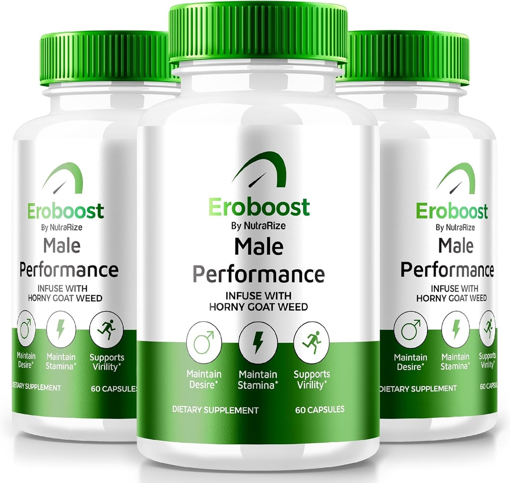 (3 Pack) Supplément d'éroboost pour les hommes, Supplément d'éroboost pour les hommes, Nutrition quotidienne pour soutenir la performance de pic et le bien-être général, Ero Boost Formula Avis officiels (180 Capsules)