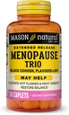 Mason Natural Menopauze Trio: Black Cohosh, Flaxseed, & Soy (Extended Release) - May Alleviate Hot Flashes & Night Sweats*, Supports Healthy Hormone Balance*, 30 Caplets