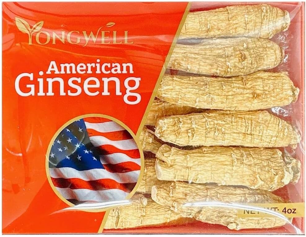 Hand selected A Grade American Ginseng Root Large Short (4 Oz. Box)