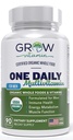 Une multivitamine quotidienne pour les hommes - avec des vitamines et minéraux + aliments organiques entiers, supplément pour stimuler l'énergie, santé générale - non-OGM - 90 capsules
