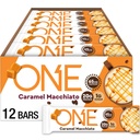 ONE Coffee Shop Caffeinated Proteïne Bars, Caramel Macchiato, Glutenvrij met 20g Proteïne en 65mg Cafeïne Energie, Pantry Staples, 2.12 oz (12 Tellen), Verpakking mei Vary