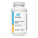 XYMOGEN Omega MonoPure 650 EC - Omega-3 Fish Oil Supplements for Women & Men - with EPA, DHA & DPA - Smaller Softgels with 3X Greater Absorptie - Support a Healthy Heart & Cognition (60 Softgels)