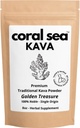 Kava Powder Noble Kava Kava Root Drink Vanuatu Traditionele Grind Tea Calming Uplifting Evenwichtig Sterke natuurlijke Bitter Smaak Golden Treasure 8oz