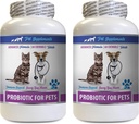 kat slechte adem Treats - PROBIOTICS voor Huisdieren - Honden Katten - Bad Gas en adem Treats - Advanced Immune Boost - Beste probiotica voor Katten - 2 flessen (120 Treats)