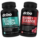 Colon & Nierreiniging Detox Ondersteuning Supplement - 15 dagen Intestinaal reinigen pillen & Probiotica voor opgeblazen en dagelijkse Bowel beweging Flush - Help ondersteunen nieren, blaas en urinetrek gezondheid