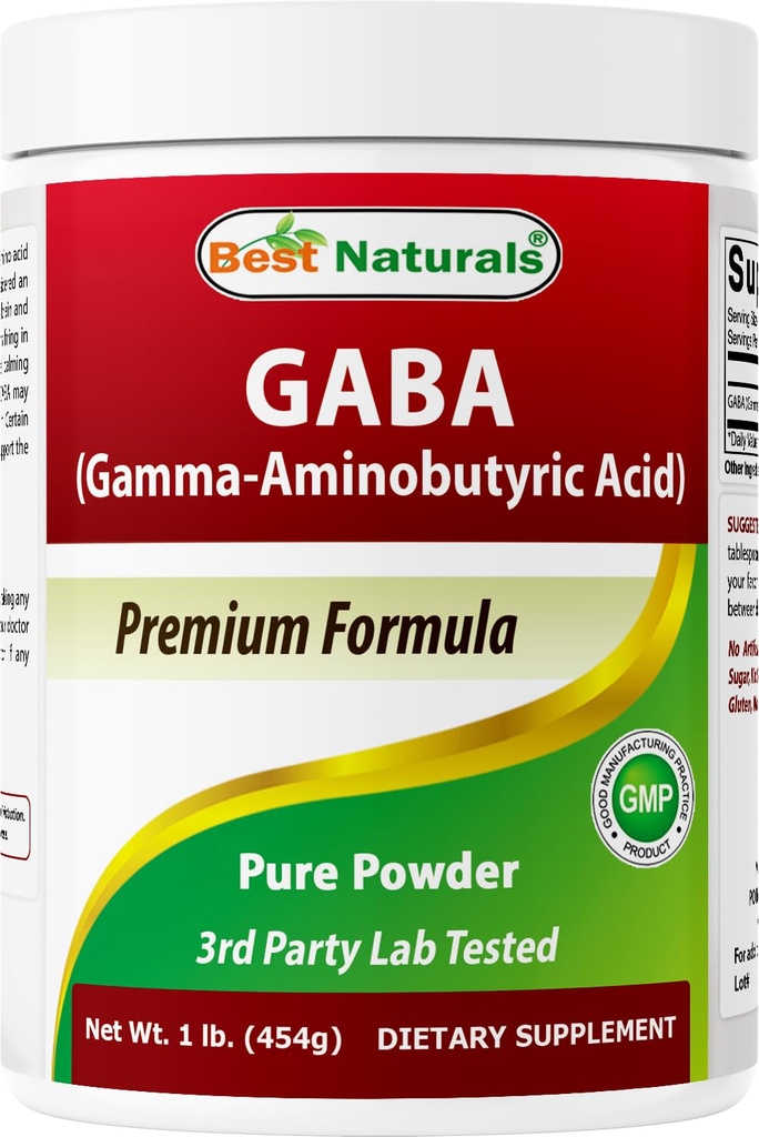 Best Naturals GABA (Gamma Aminoboterzuur) Zuiver poeder 1 pond