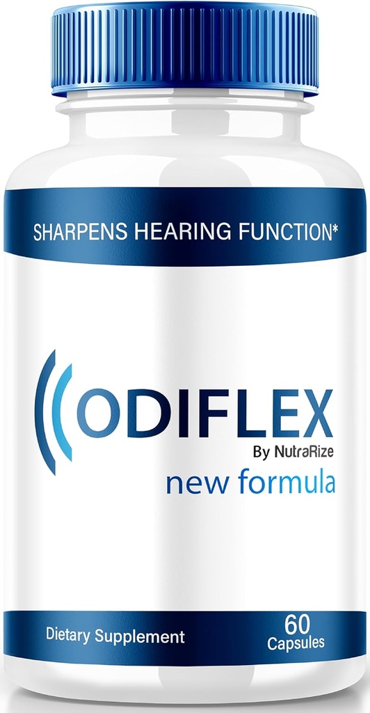 NutraRize Odiflex Capsules, Premium Ear Health Formula, All-Natural Supplement to Protect The Inner Ear, Official Hearing Support Pillen, Odi Flex Reviews (60 Capsules)