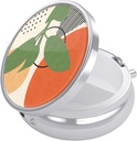 Boîte à pilules Nipichsha, petit étui à pilules pour la purse et la poche, organisateur mignon de médicaments de voyage, porte-conteneur de médicaments portables pour contenir des vitamines, médicaments, huile de poisson et suppléments, plantes tropicales