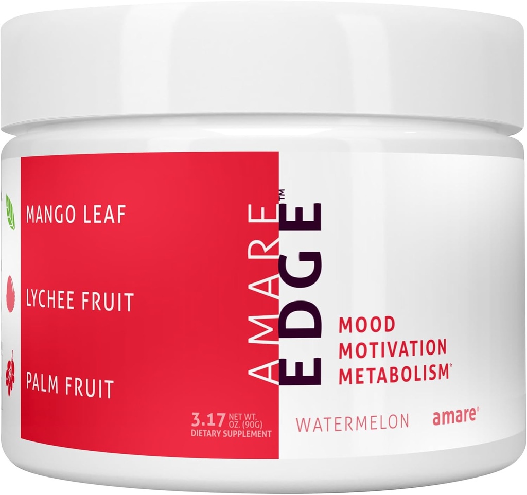 Amare Rand Alle Natuurlijke Nootrope Poeder Drink voor Endurance en Motivatie in Watermeloen