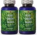 Klamath blauwe groene algen - BLUE GREEN ALGAE 500MG van Klamath Lake - antioxidant voedingssupplementen, Spirulina pillen extra sterkte, energie pillen voor vrouwen immuun booster - 2 Bot 120 Capsules