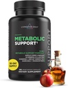 Livingood Daily Métabolism Booster pour les femmes et les hommes, soutien métabolique (120 capsules végétariennes) - supplément de métabolisme Boost soutient la santé digestive et cardiaque - non-OGM, sans gluten, et végétalien