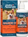 Alaska Naturals Wild Alaska Zalm Visolie supplement voor honden huid en jas met EPA DHA Omega 3 vetzuren Liquid Food Topper 8 oz. Pomp