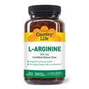 Country Life L-Arginine Caps met vitamine B-6, 500mg, 200 Vegan Capsules, Gecertificeerd Glutenvrij, Gecertificeerd Veganistisch