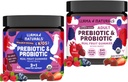 Lama Naturals Kids Pre & Probiotic Gummies + Adult Pre & Probiotics Bundle 