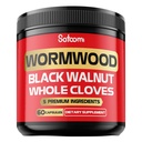 Satoomi 5 in 1 Wormhout Capsules Supplement - Geextracteerd uit zwarte walnoot, Whole Cloves, Kurkuma en Berberine HCl - Immuunsysteem & Digestie Gezondheid - 60 capsules