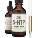 5HTP Liquid Drops - Absorbeerbarer en effectiever dan 5 HTP Capsules (60 porties van 50 mg 99%+ 5-HTP) Serotonine Supplement voor stemming, slaap en ontspanning door dubbel hout