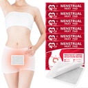 Patches menstruelles, Patches de chaleur pour les crampes menstruelles, Patches de thermothérapie portable à période Crampes - 6 packs d'enroulement chaud à compression chaude, essentiels de voyage pour les femmes