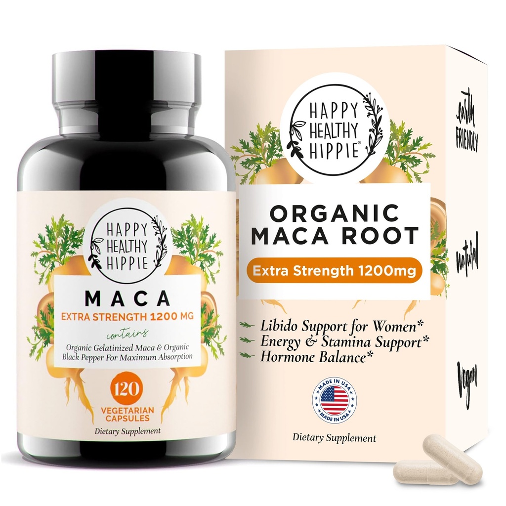 Biologische Maca Root Capsules 1200 mg 