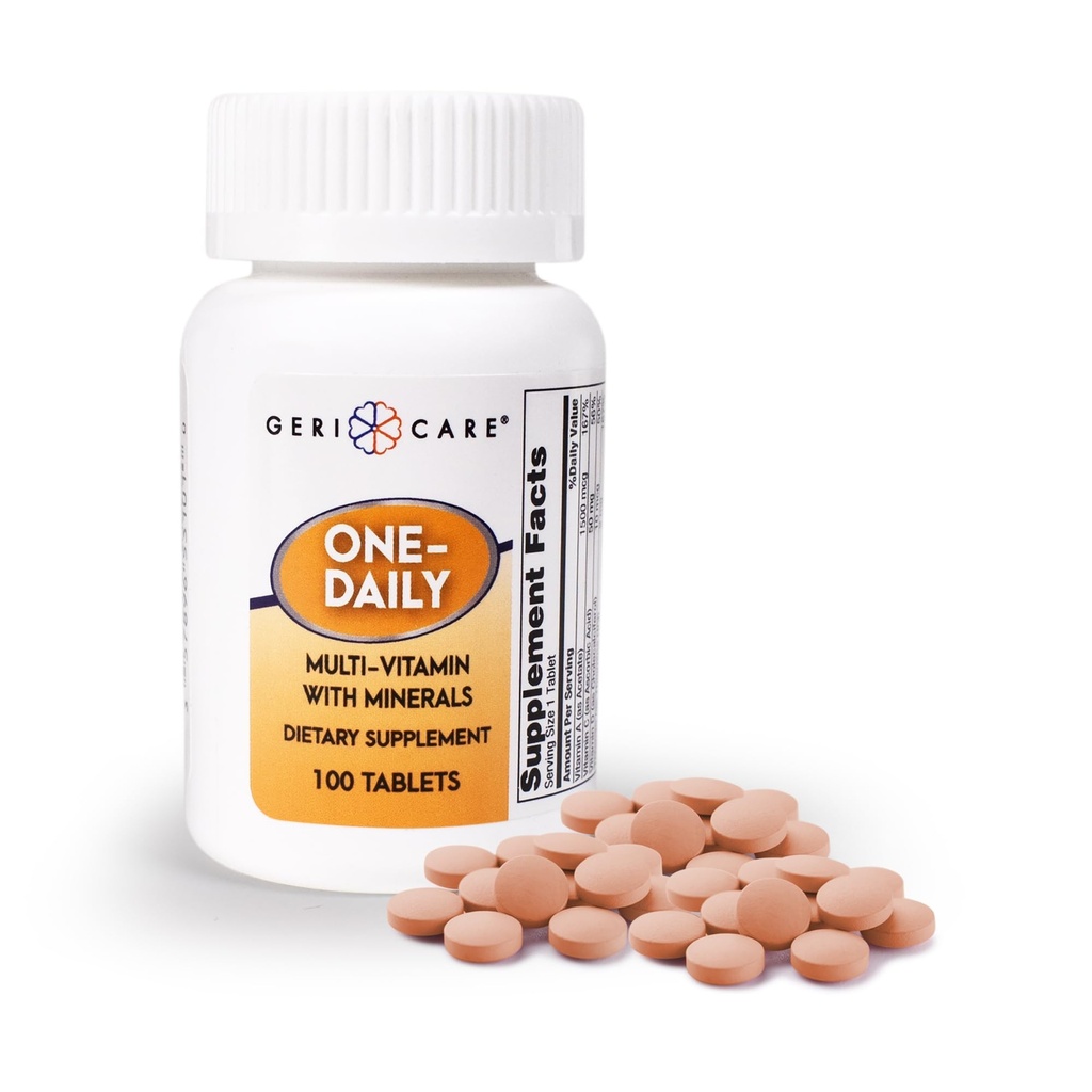 Multivitamines quotidiennes avec minéraux pour les hommes et les femmes (100 comprimés) par GeriCare