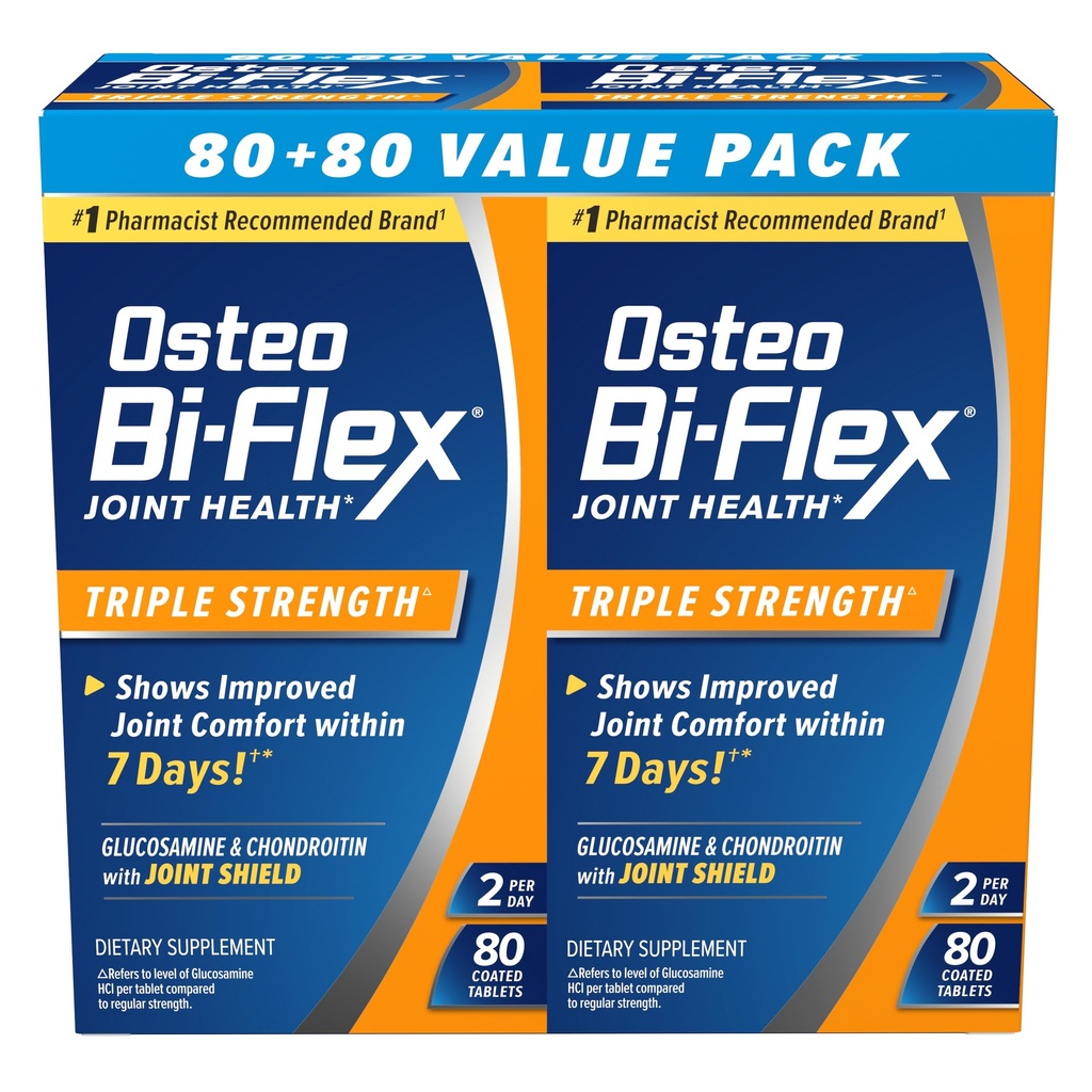 Osteo Bi-Flex Triple Strength Twin, 80 Comte, 2pack
