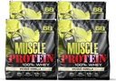 COLOSSAL LABS Muscle Whey Protein Flavored Protein Powder, 25.000mg Aminozuren/Serven, Koud Gefilterd(Verpakking mei Vary) (20 Pond (pakket van 4), Vanille)