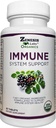 Zenesis Labs Supplément de soutien aux immunones organiques Vitamine C, Moringa, Elderberry, Astragalus, Oregano, Ginger, Aillic (90 comprimés, 30 jours d'approvisionnement)