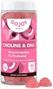 Prenatale Choline & DHA Gummies - Preconceptie voor postnatale Gummy Vitamine Supplement voor zwangere vrouwen - Gezoet met monniksfruit - 3e partij getest - niet GGO, glutenvrij, veganistisch