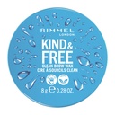 Rimmel London Kind & Free, Clear, Brow Wax, Makkelijk aan te brengen, Lange-Lasting Hold, No Flaking, No Residue, Lifted Brows, 0.28oz