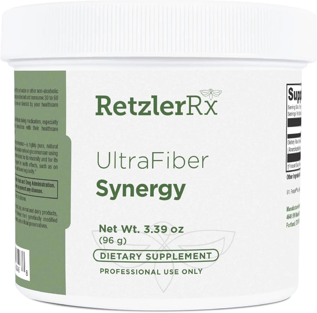 HormoneSynergy Ultra Fibre Powder Supplément - Propolmannan naturel soluble pour la satiété et la santé digestive - Fibre prébiotique pour la régularité Bowel - formule sans gluten, non-OGM