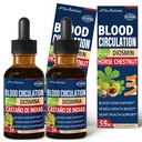 Blood Circulation Drops, Nitric Oxidation Supplement for Blood Flow, Pressure & Heart Health W/Horse Chestnut Extract Liquid. Castaño de Indias y Diosmina para la Circulacion y Varices. 4 oz