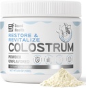 Colostrum Supplement Powder for Humans - Organic Bove Colostrum Supplement for Gut Health, Hair Growth, Immune Support - Unflavored (50 Servers)