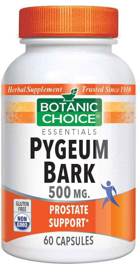 Botanic Choice Pygeum Bark 500 mg, 60 capsules