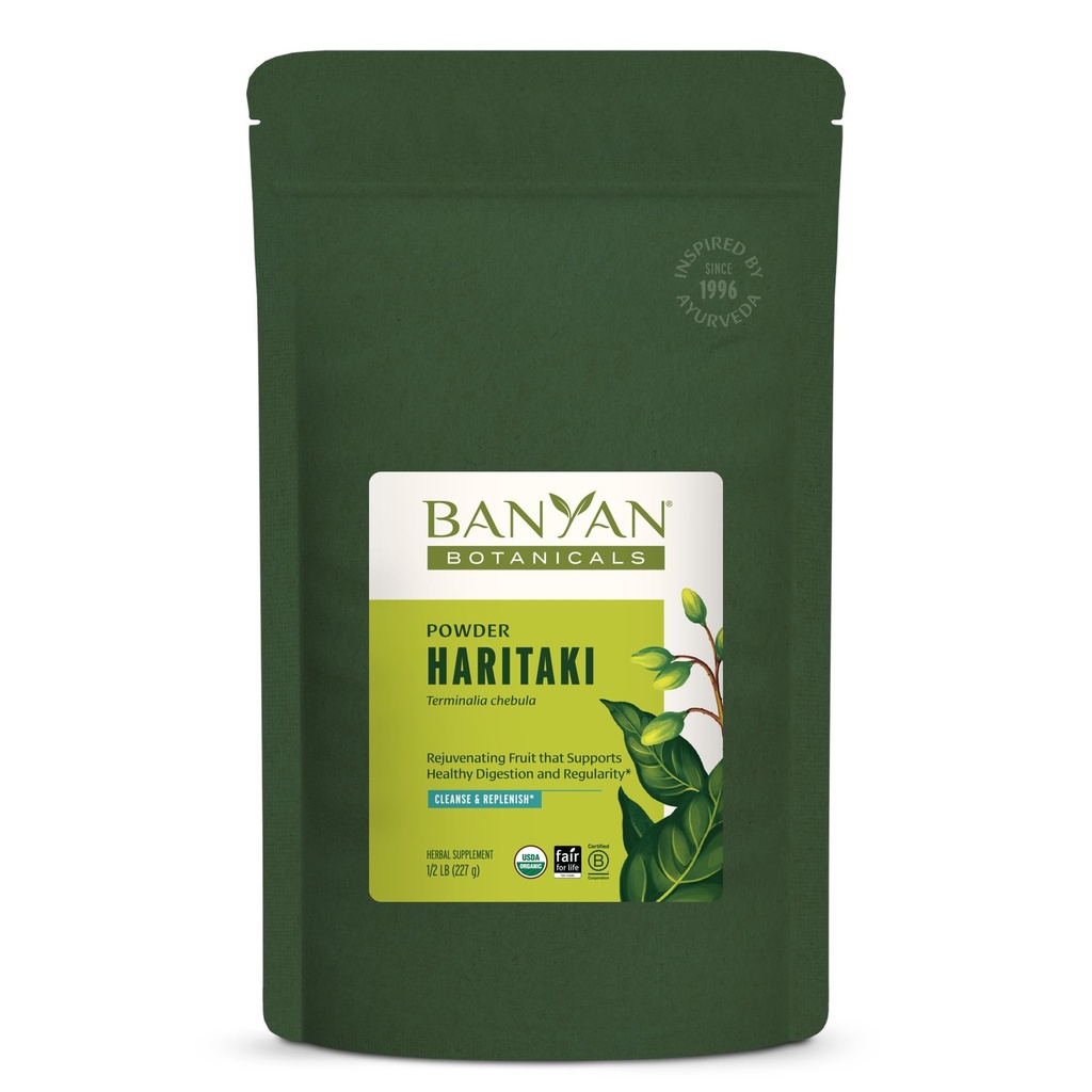 Banyan Botanicals Haritaki Powder - Certified Organic, 1/2 Pound 