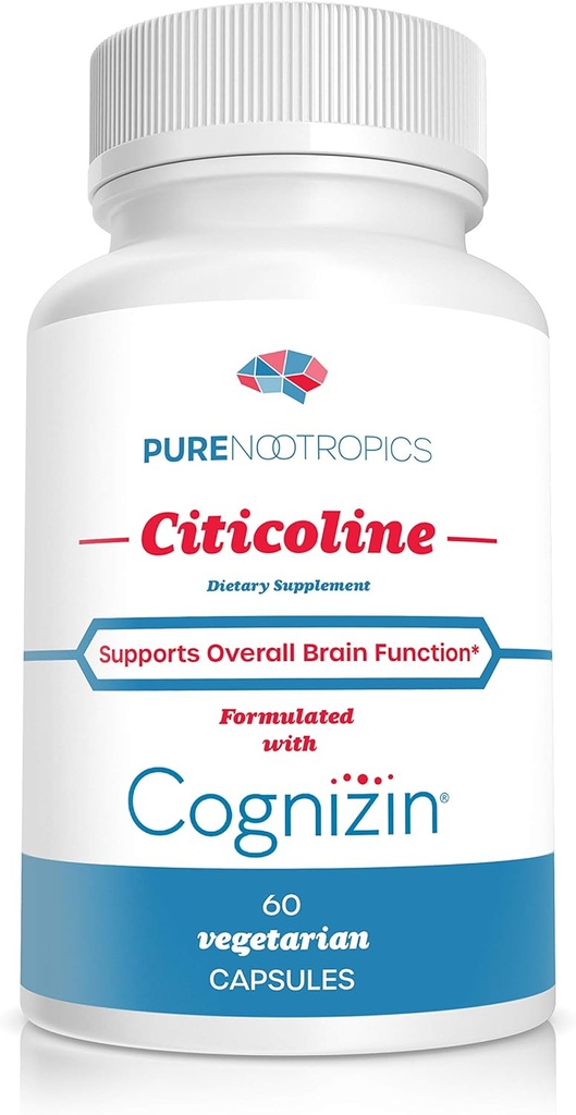 Pure Nootropics - CDP Choline (Citicoline) Capsules 300 mg Capsules 