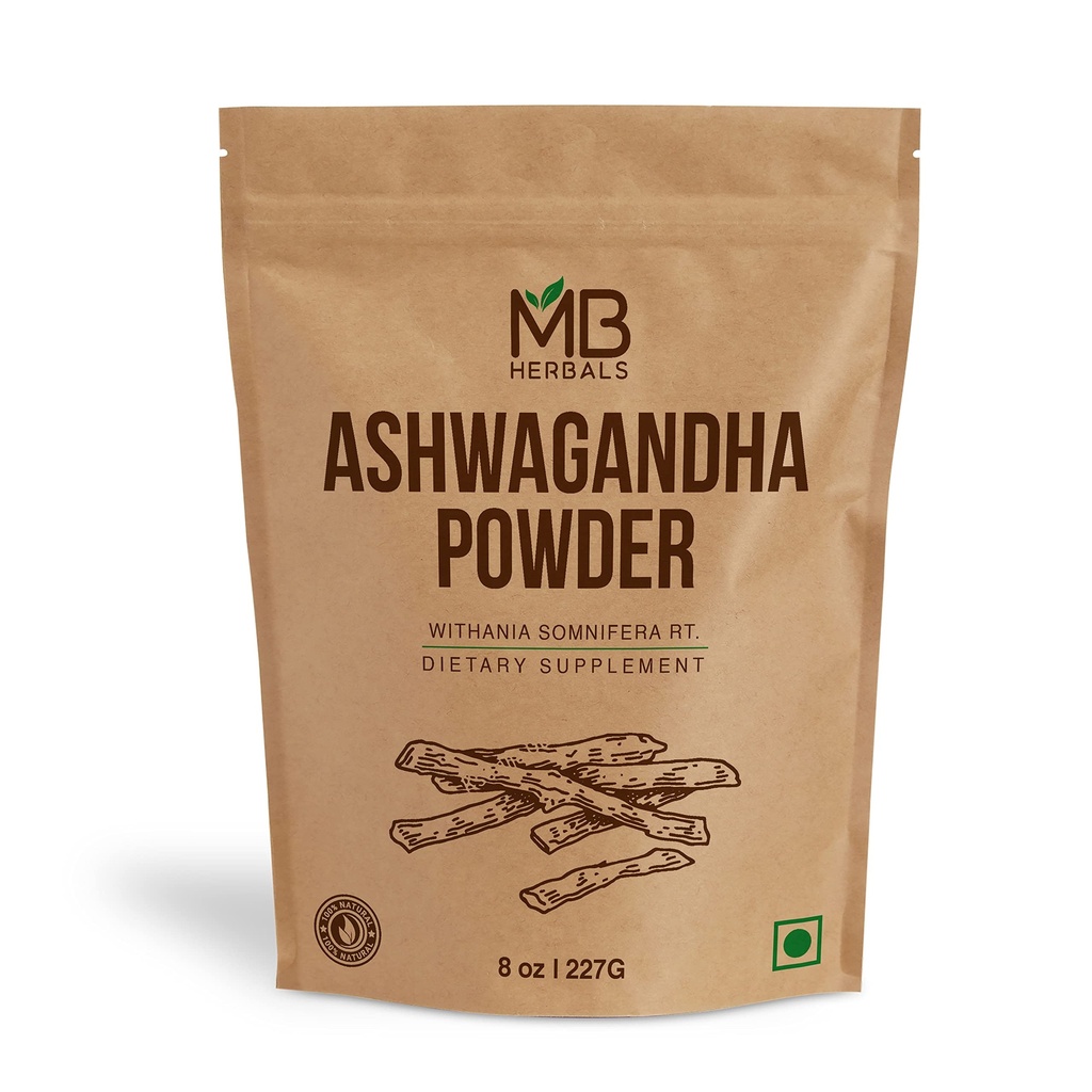 MB Kruiden Ashwagandha Poeder 8oz (0,5lb) 