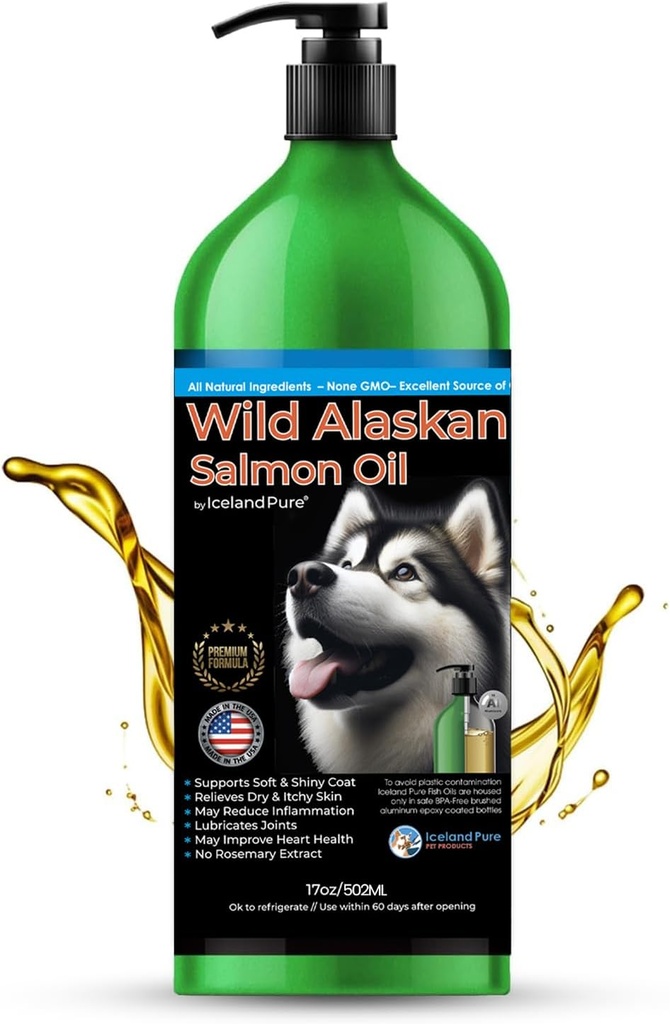Wild Alaska Zalmolie voor honden en katten door IJsland Pure 
