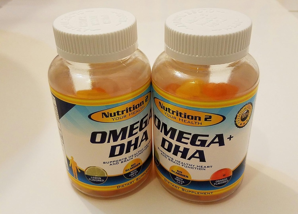 Omega Plus DHA Essentiële vetzuren - Pure Omega 3 vetzuren - Chia Oil + DHA - Gummies - Tieners, Mannen, Vrouwen EFA En DHA Supplementen