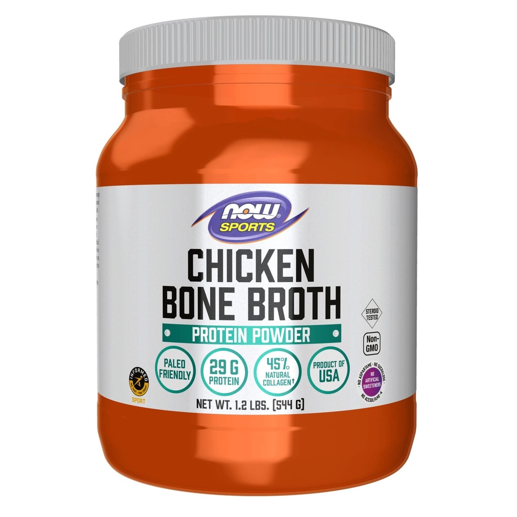 MAINTENANT Foods Sports Nutrition, Poudre à os de poulet avec extrait de os de poulet de qualité supérieure, 1,2-Pound