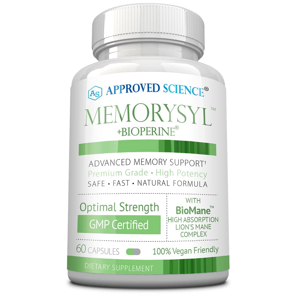 Goedgekeurde Wetenschap GeheugenSyl - Geheugen Boosting Supplement - Verbeter Focus en concentratie - Bescherm tegen Cognitive Decline - met Lion